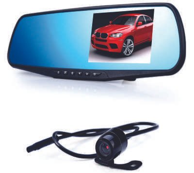 Car Dvr Mirror Dual Camera Front &amp; Back 1080P